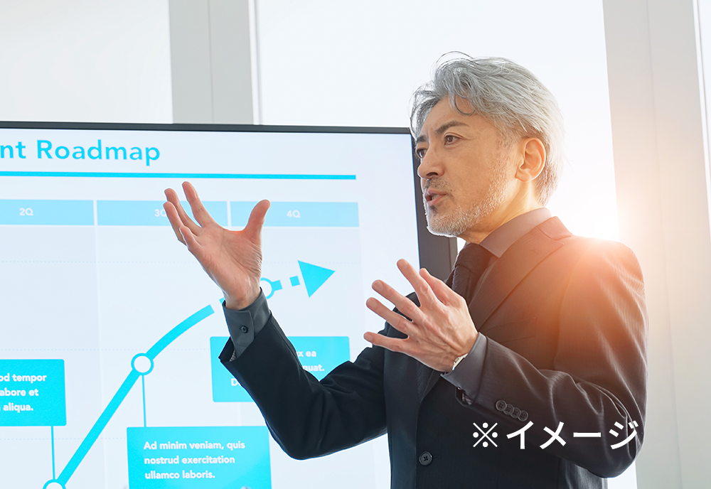 食品会社のプレス発表会の様子をスチール撮影