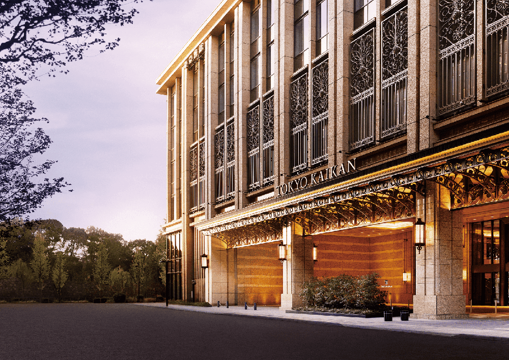 東京會舘で行われた創立記念式典の撮影