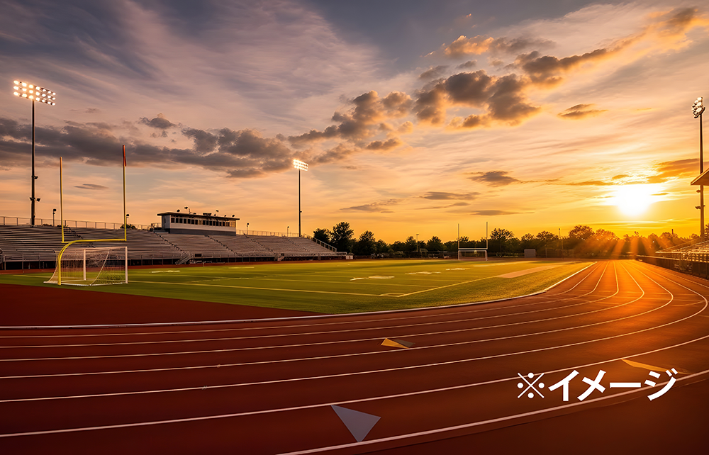 陸上競技用の商品を扱う会社のホームページ素材撮影