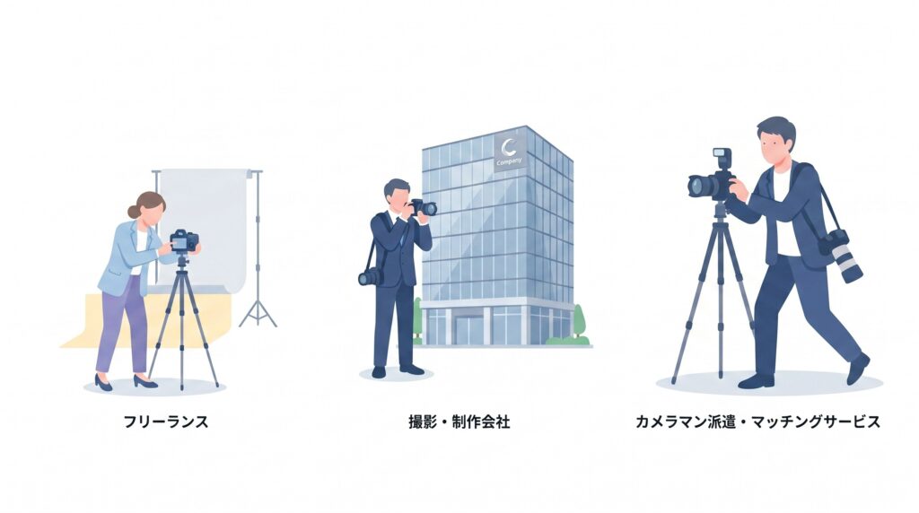 カメラマンの依頼先と選び方