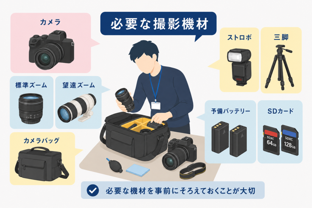表彰式・式典の撮影に必要な機材