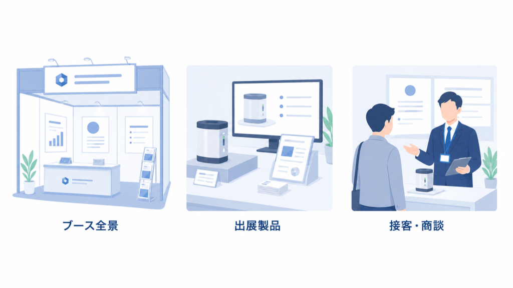 展示会で撮影しておきたいカット