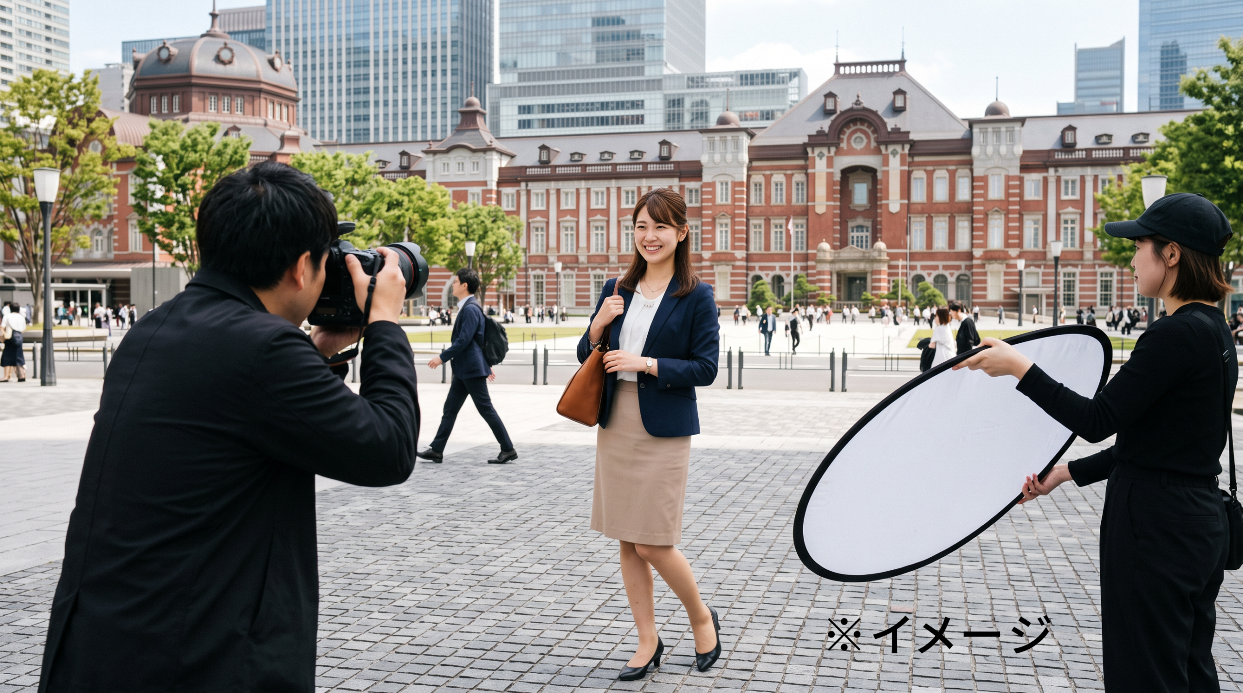 OOH放映用映像をロケ撮影した事例