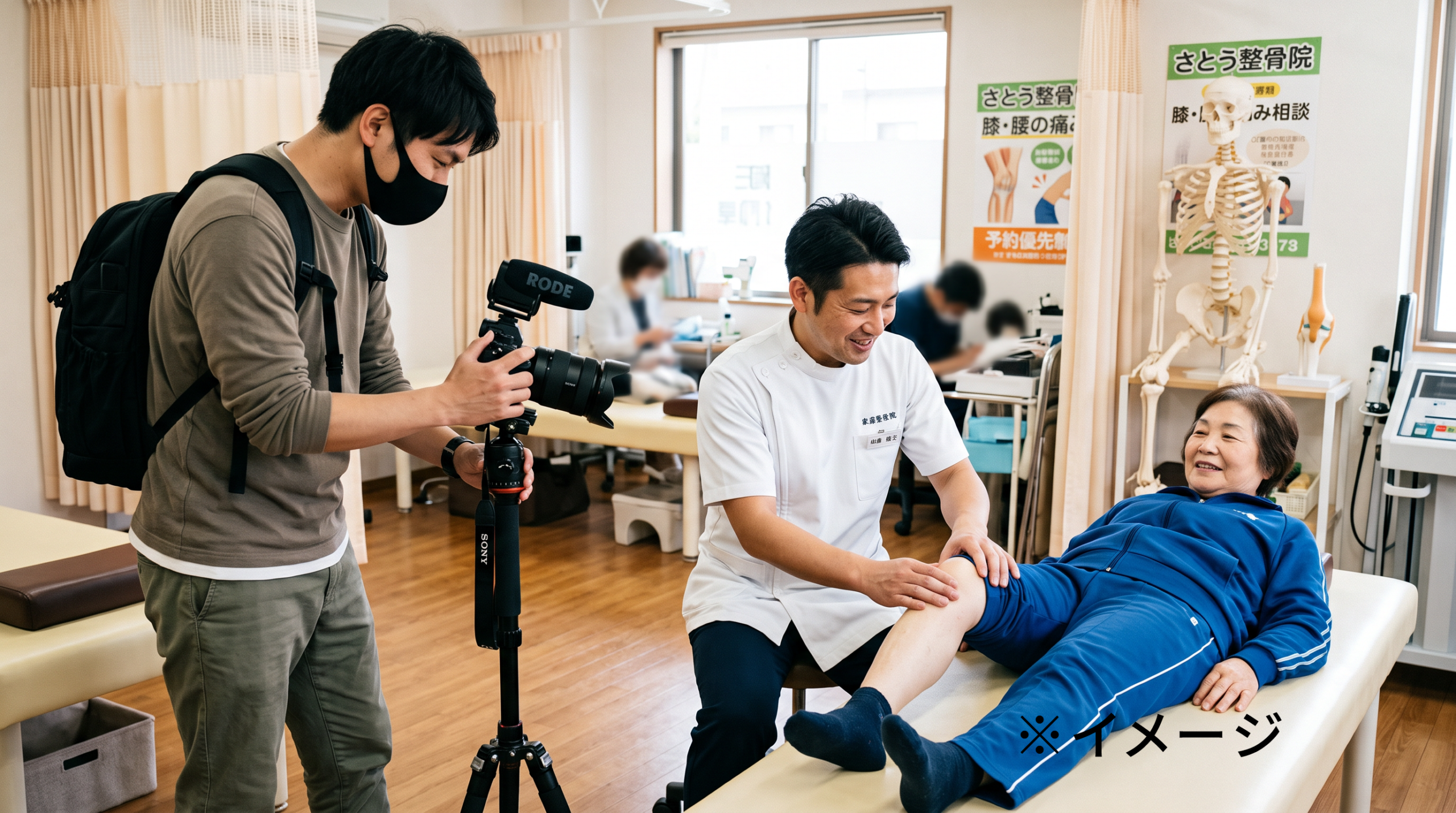 ヘルスケアコンテンツの動画・スチールをロケ撮影した事例