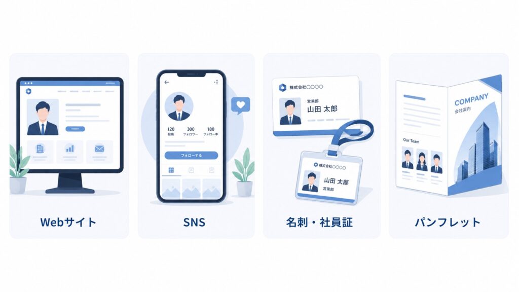 ビジネスプロフィール写真の主な用途