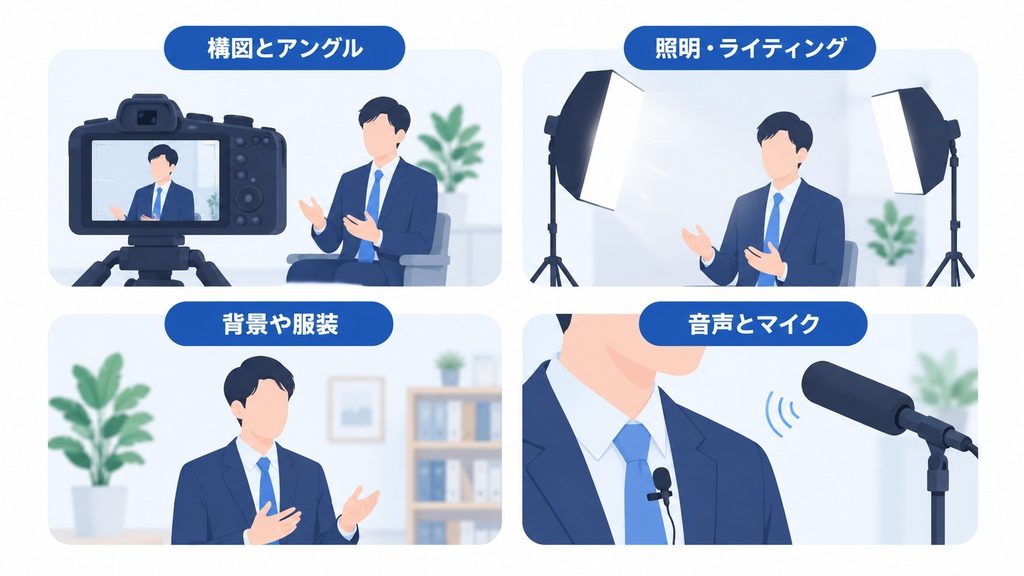 インタビュー撮影で仕上がりを左右するポイント