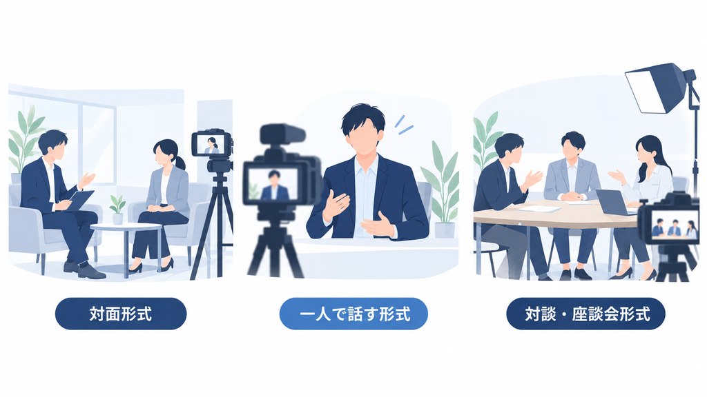 インタビュー撮影の形式