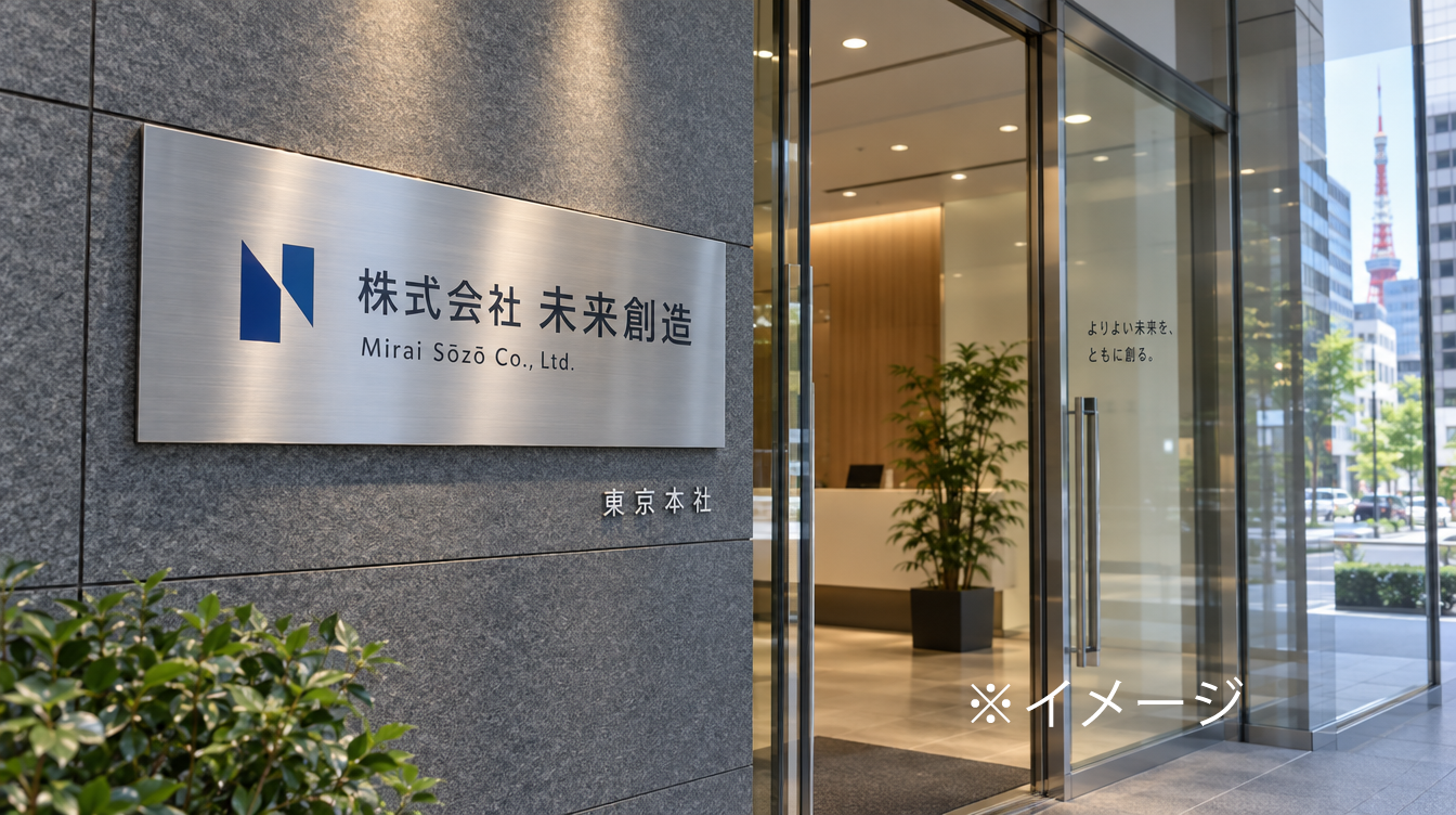 企業のオフィスエントランス内装を短時間で撮影した事例