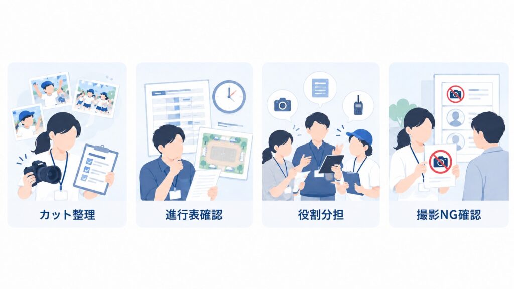 学校・園行事撮影の事前準備
